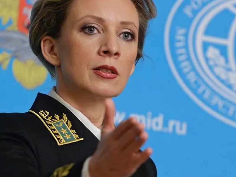 Purtătoarea de cuvânt a Ministerului de Externe rus, Maria Zaharova. / Foto: blacknews.ro