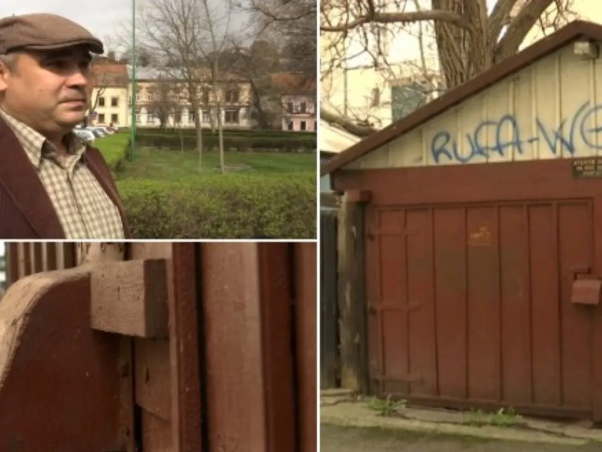 Un brașovean vrea bani grei pentru garajul său. Cu cât îl scoate la vânzare Foto: captură foto observator colaj