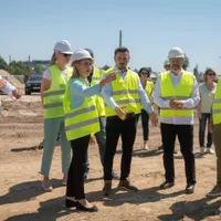 Începerea lucrărilor la Spitalul Metropolitan, în iulie 2020 - Foto: Facebook/ Gabriela Firea
