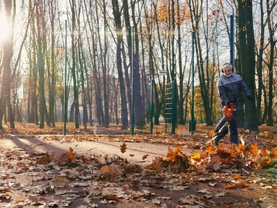Bărbat care aspiră frunzele - Foto: Freepik (rol ilustrativ)