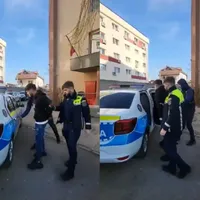 Un interlop din Clanul Ștoacă reținut după ce și-a lovit iubita Foto: captură imagini amator