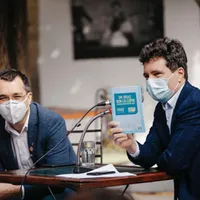 Nicușor Dan și Vlad Voiculescu. Sursa: Facebook Nicușor Dan