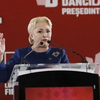 Viorica Dăncilă, în timpul întâlnirii cu jurnaliștii, din 19 noiembrie. FOTO: George Căin / Inquam Photos