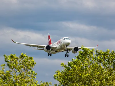 Avion Airbus  A220-300 al companiei Swiss Air. Imagine cu caracter ilustrativ Foto: profimediaimages.ro