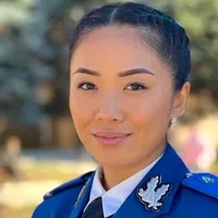 Cristina, românca cu origini 100% asiatice din Jandarmerie. A făcut o promisiune sacră României - FOTO: Facebook/ Jandarmeria Romana