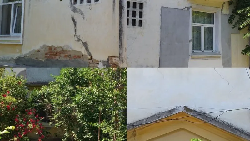 O ţeavă spartă a transformat viaţa unor ieşeni într-un coşmar. Blocul se rupe în bucăți/FOTO: ziaruldeiasi.ro
