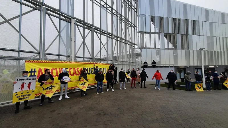 Suporterii rugby-ului sunt acuzați de MTS că iau parte la o campanie concertată Foto: Newsweek România