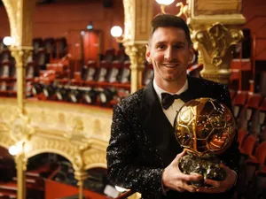 Lionel Messi a câștigat trofeul, la gala desfășurată la Paris. FOTO: Twitter