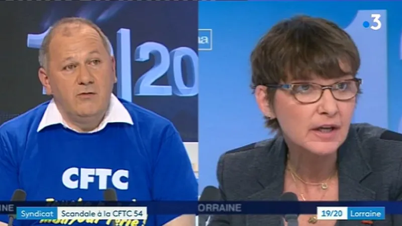 Patrick Del Grande și Caroline Tykoczinsky de la Sindicatul Bati Mat TP FOTO: captură France 3