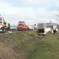 Un șofer de autobuz a intrat în stop cardiorespirator în timp ce conducea un autobuz în Timiș foto: captură ProTV