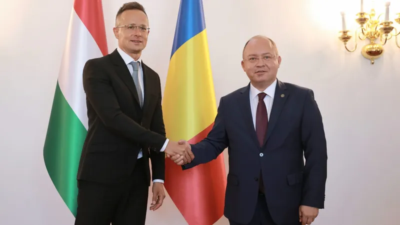 Szijjarto și Aurescu - Foto: MAE