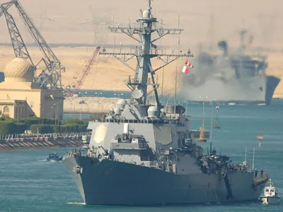 Nave de război iraniene au vrut să sechestreze două petroliere. Au fugit de Flota V a SUA (imagine cu rol ilustrativ)-Foto: US Navy