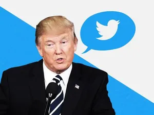 Twitter îl blochează pe Trump. Colaj RFI