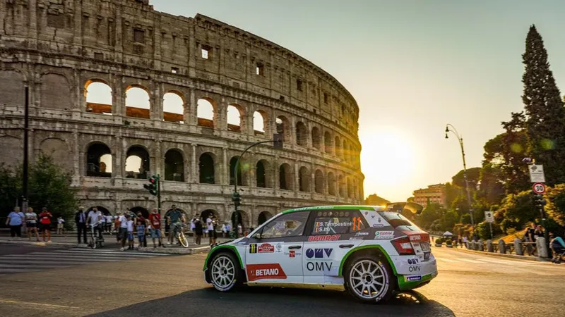 Simone Tempestini a terminat Rally di Roma Capitale pe locul 3 la Under 28 și pe 7 la general. / Foto: fras.ro