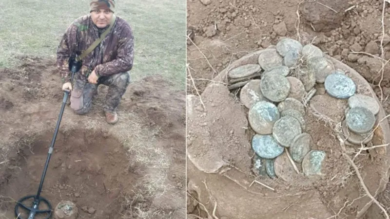 Bărbatul care a descoperit comoara din Constanța - Foto: A3