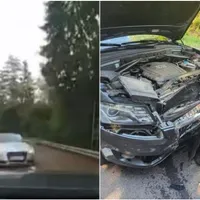 Accident incredibil pe Transfăgărășan: Un Audi A5 a țâșnit în orb și s-a înfipt într-un Q3. / Foto: observatorulph.ro