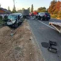 Accident fatal pe „Drumul Morții”. O șoferiță beată a intrat pe contrasens și a făcut prăbăd pe DN2 - Foto: Centrul Infotrafic