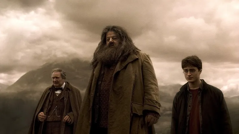 Robbie Coltrane în rolul lui Hagrid din seria Harry Potter - Foto: Profimedia
