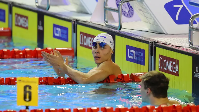 David Popovici, încă o medalie de aur la Naţionalele în bazin de 50 m. S-a impus și la 200 m liber - Foto: INQUAM Photos/ Stefan Constantin