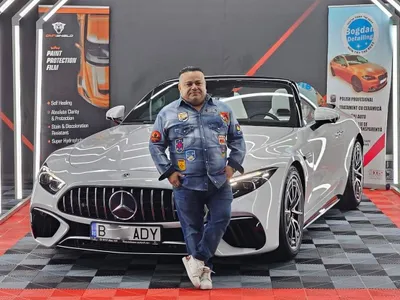 Adi Minune și-a tras bolid cabrio de 200.000 € și are mare grijă de el. Detailing, de mii € - Foto: Facebook/Bogdan Detailing București