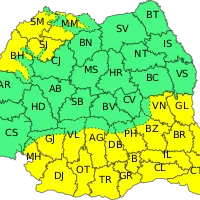 Harta României- Foto: ANM