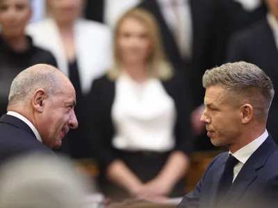 Tamas Sulyok și Peter Magyar - Foto: Profimedia Images