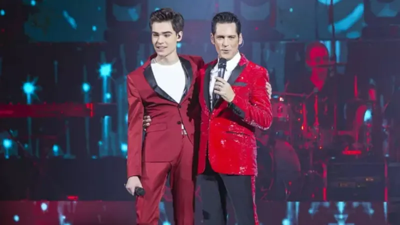 Radu Ștefan Bănică și celebrul său tată- Foto: Elle.ro