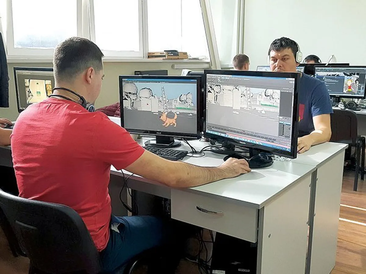 Animația este realizată în studiourile proprii