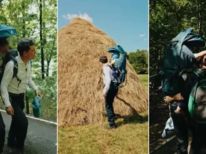 VIDEO Nicușor Dan a mers în drumeție în Republica Moldova, alături de partenera sa și de cei doi copii ai lor