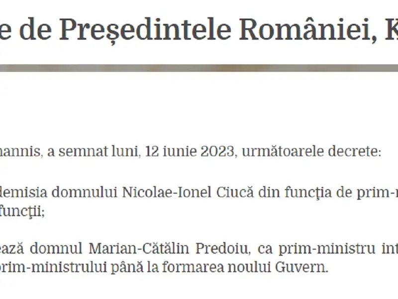 Deceretele semnate de președinte Foto: Administrația prezidențială