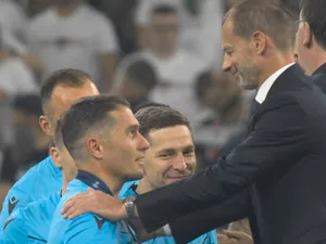 VIDEO Președintele UEFA a ajuns față în față cu Istvan Kovacs și i-a spus doar două cuvinte, după finala Champions League