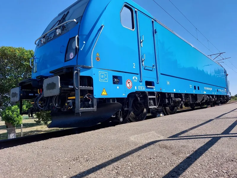 Locomotiva Traxx 3 a atins viteza de 200kmm/h la CTF Făurei - Foto: Autoritatea pentru Reformă Feroviară