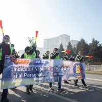 3100 €/lună pentru liderul Sindicatului Național al Polițiștilor și Personalului Contractual care a protestat în stradă / Inquam Photos / Ilona Andrei
