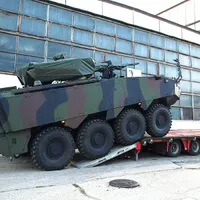 PROBE Transportoarele Piranha V, cerute de generalul Nicolae Ciucă, pleacă de la UMB spre testare - Foto: INQUAM PHOTOS/ Octav Ganea