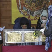 Racla cu moaștele Sfântului Dimitrie cel Nou/ FOTO: Inquam Photos / Octav Ganea