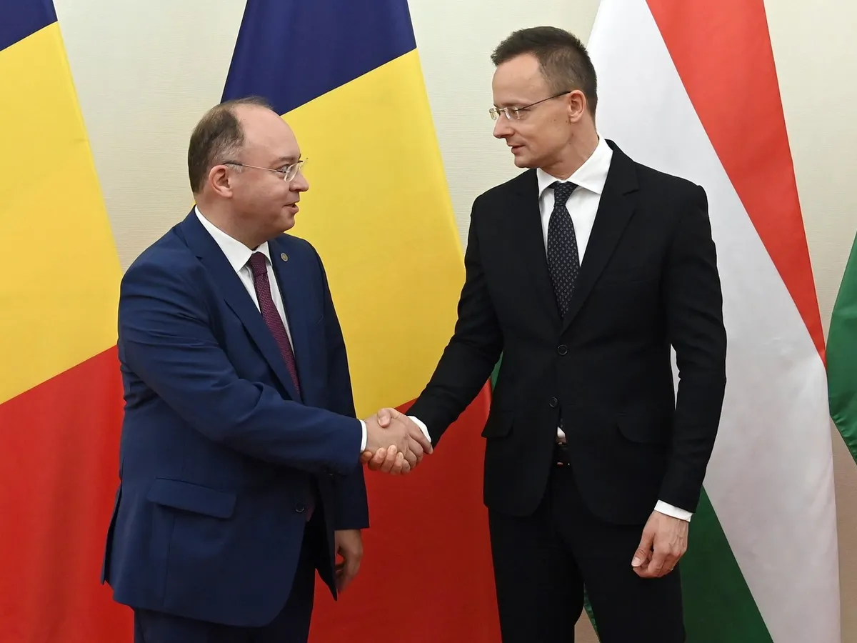 Aurescu și ministrul maghiar - Foto: Profimedia