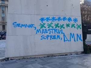 Trei monumente din Capitală au fost vandalizate - Foto: Facebook/Dan Popescu