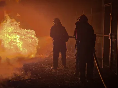 Explozie -Foto: Facebook/Volodimir Zelenski - Caracter ilustrativ