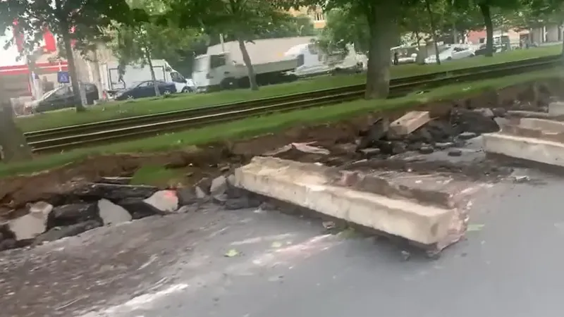 În Sectorul 3, se schimbă din nou bordurile. / Foto: captură video