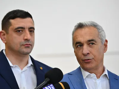 Călin Georgescu și George Simion - Foto: Profimedia Images