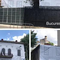 Clădirile dărăpănate, acoperite de PMB/FOTO: wall-street.ro