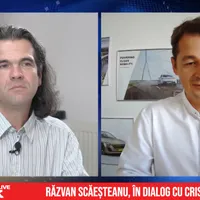 Răzvan Scăeșteanu, în dialog cu Cristian Mihaly. / Foto: Newsweek