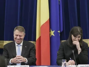 Președintele Klaus Iohannis alături de fosta șefă a DNA Laura Codruța Kovesi/Foto: Inquam Photos - Octav Ganea