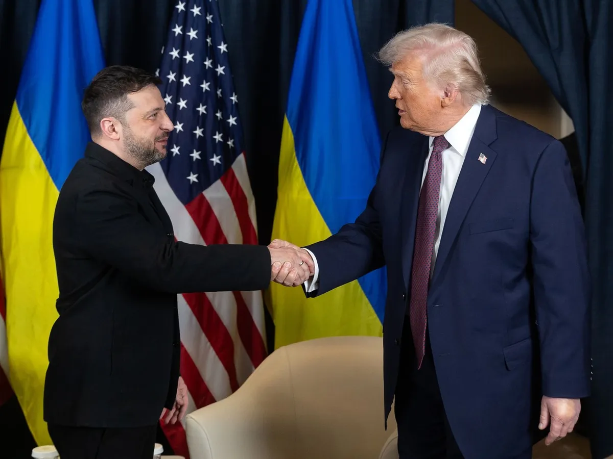 Volodimir Zelenski și Donald Trump,