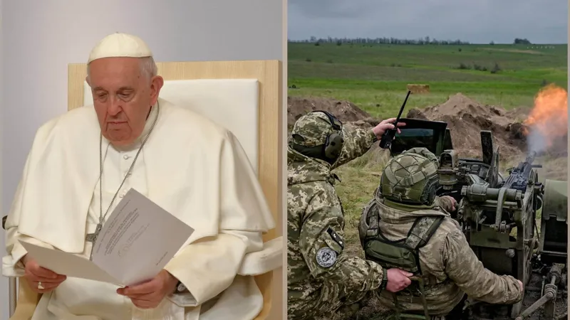 Papa Francis se implică în război - Foto: Profimedia Images / Colaj