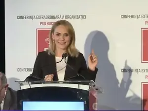 Gabriela Firea ne arată degetul/FOTO: digi24.ro