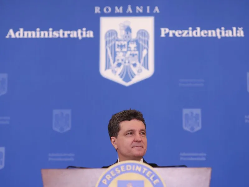 Nicuşor Dan, la prima sa conferinţă de presă, ca preşedinte - Foto: INQUAM PHOTOS/George Călin
