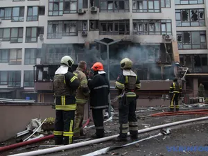 Atac rusesc cu drone și rachete la Kiev. Un mort, o grădiniță și zeci dclădiri distruse - Foto: Facebook/Volodimir Zelenski