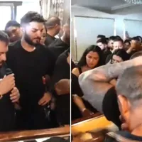 Manelistul Salam, la înmormântarea lui Emi Pian