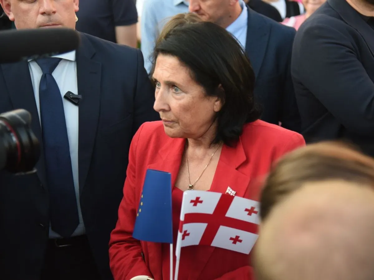 Președinta Georgiei, Salome Zurabişvili, este o susținătoare a integrării țării sale în Uniunea Europeană - foto: Profimedia Images